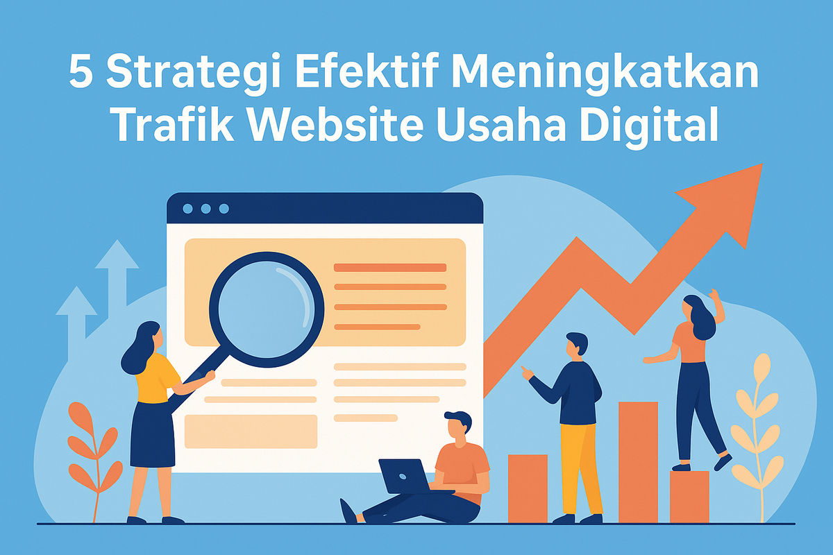5 Strategi Efektif Meningkatkan Trafik Website Usaha Digital